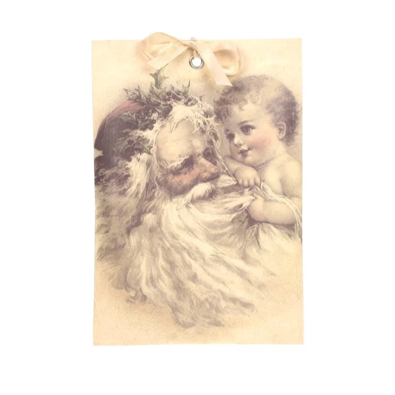 Geurzakje "Kaneel" kerstman kind 17x11,5cm