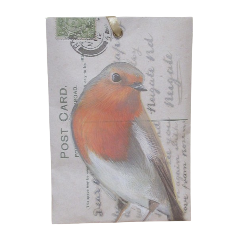 Geurzakje "Gardenia" Roodborstje 17x11,5cm