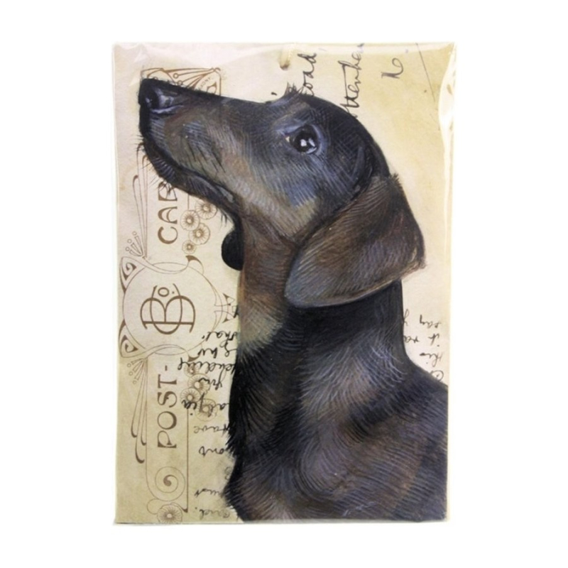 Geurzakje "Lavender" Teckel kortharig 17x11,5cm