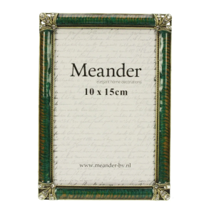 Fotolijstje emaille groen 10x15cm