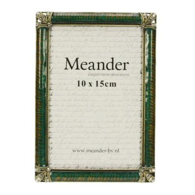 Fotolijstje emaille groen 10x15cm