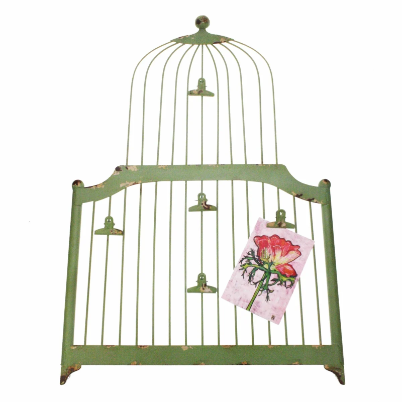 Vogelkooi fotorek metaal 51x3x79cm