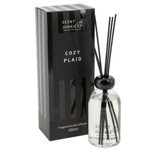 Geurdiffuser met stokjes 350ml "Cozy Plaid"