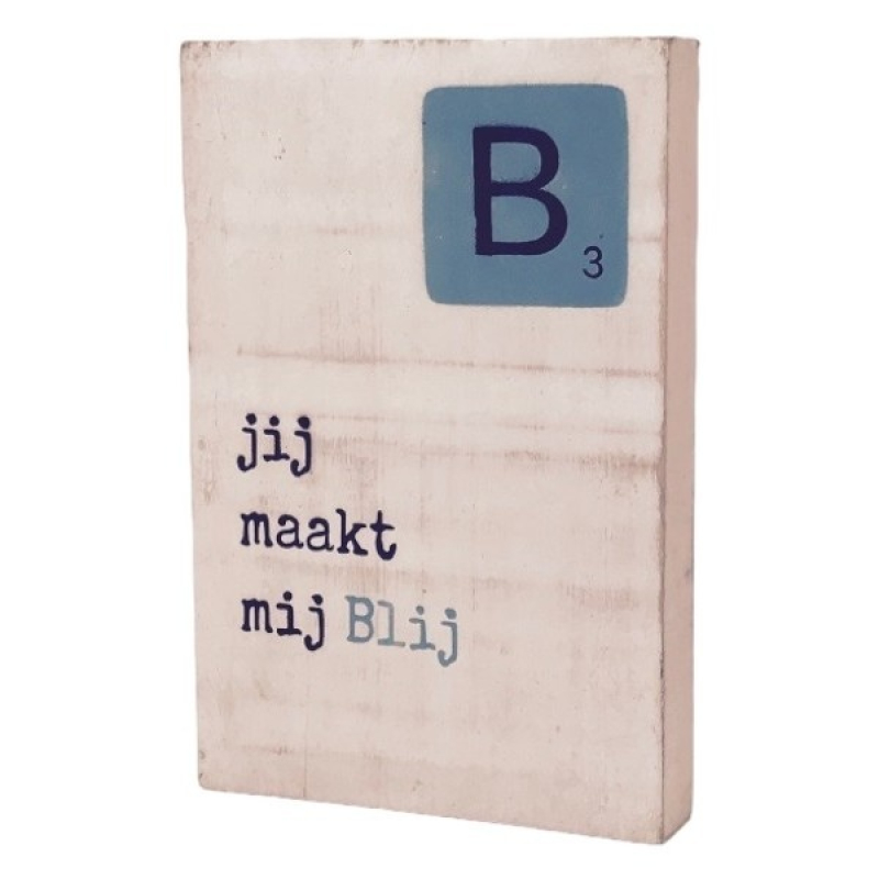 Tekstblok B "Blij"