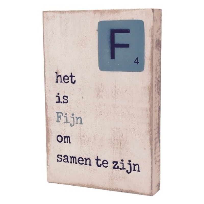 Tekstblok F "Fijn"