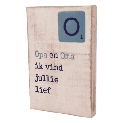Tekstblok O "Opa en Oma"
