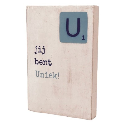 Tekstblok U "Uniek"