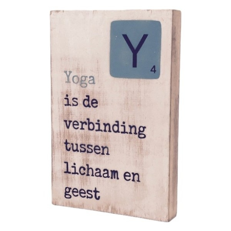 Tekstblok Y "Yoga"