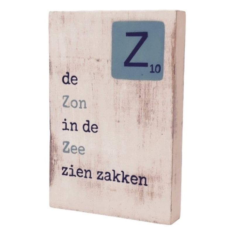 Tekstblok Z "Zon"