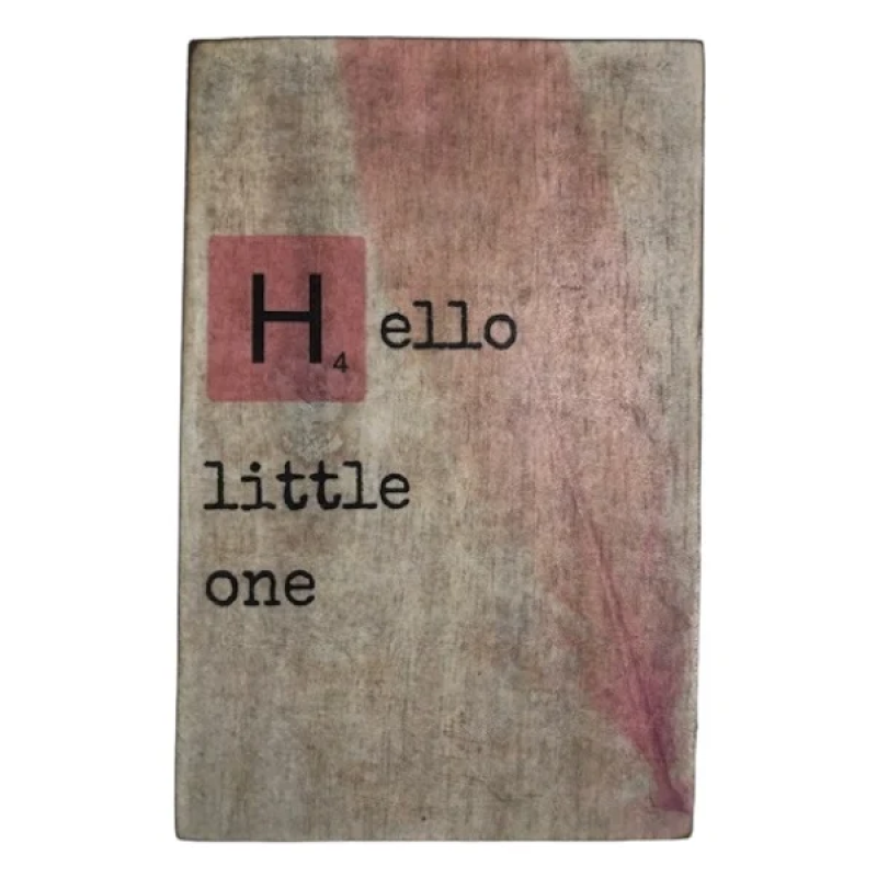 Tekstblok Geboorte "Hello Meisje"