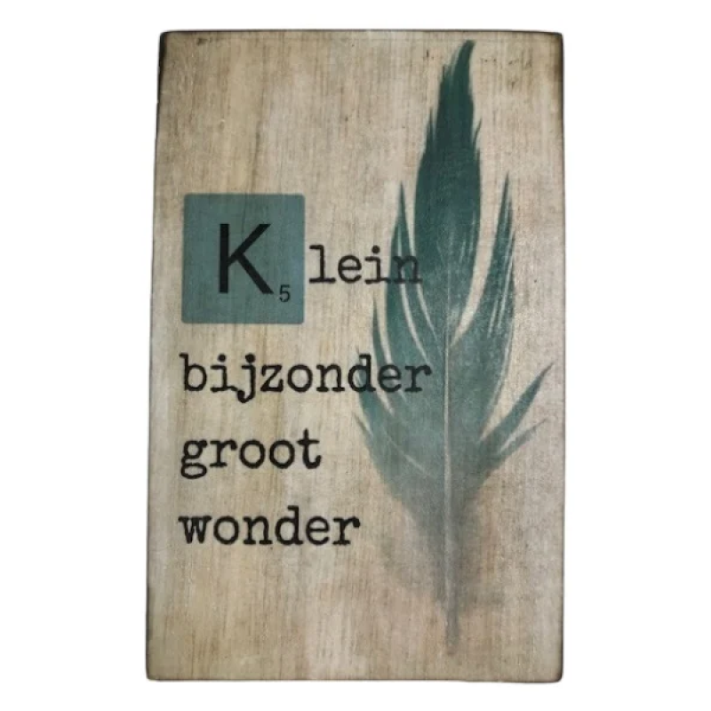 Tekstblok Geboorte "Klein Jongen"