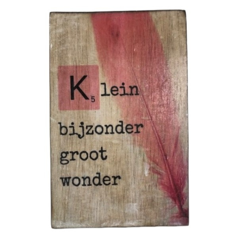 Tekstblok Geboorte "Klein meisje"