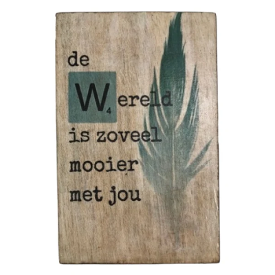 Tekstblok Geboorte "Wereld Jongen"