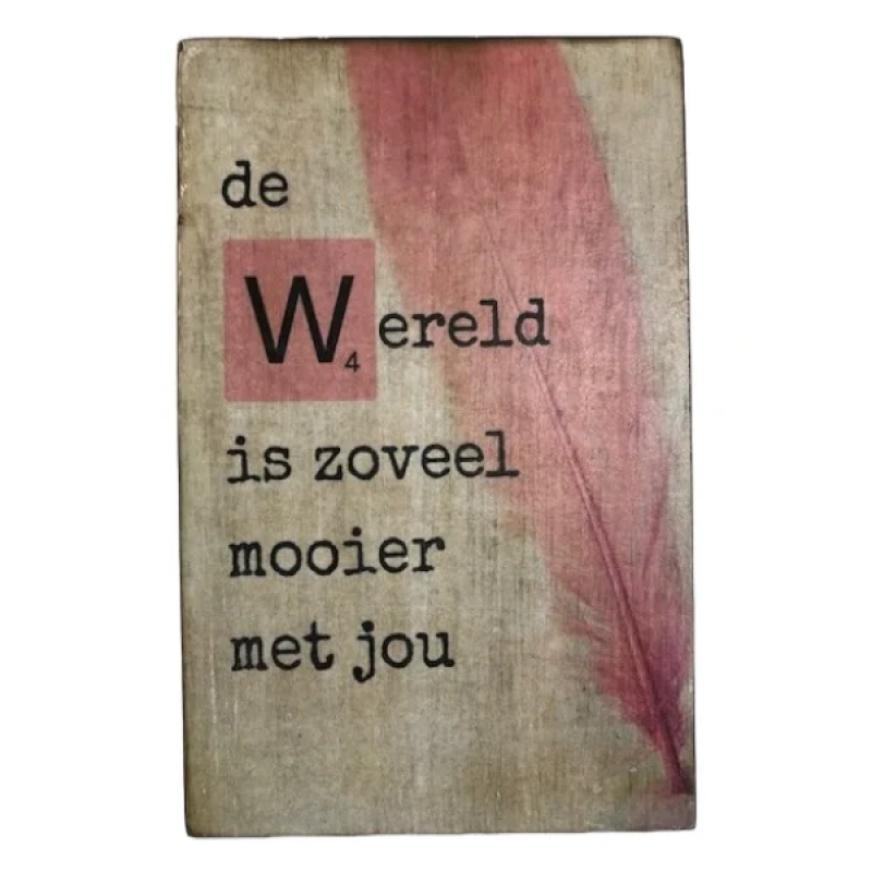 Tekstblok Geboorte "Wereld Meisje"