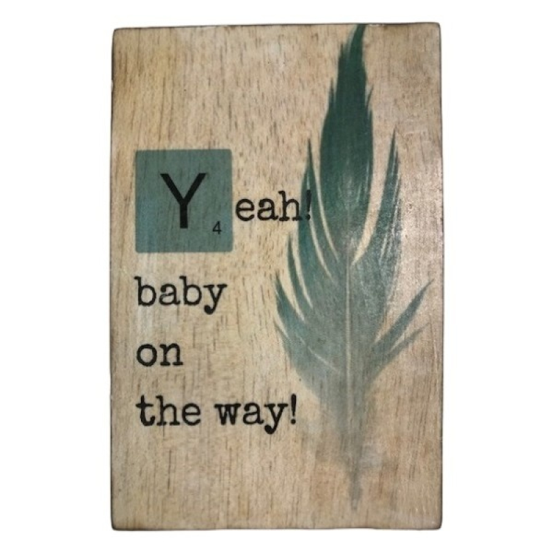 Tekstblok Geboorte "Yeah Jongen"