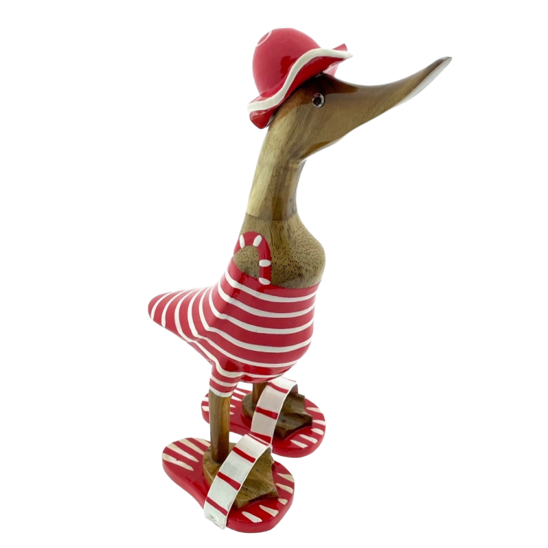 Houten eend Jos M rood