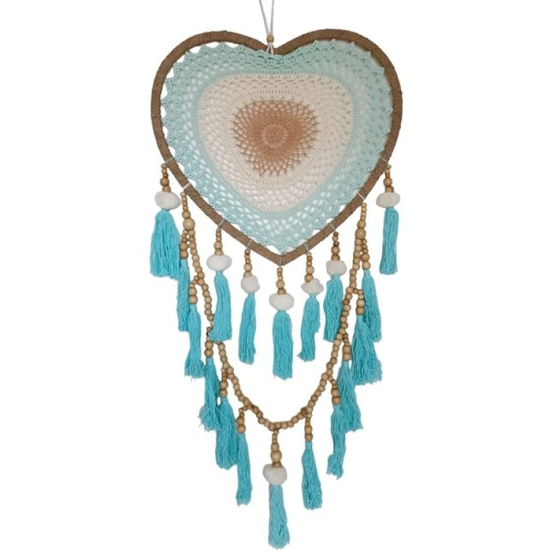 Dromenvanger wit - turquoise 102 cm