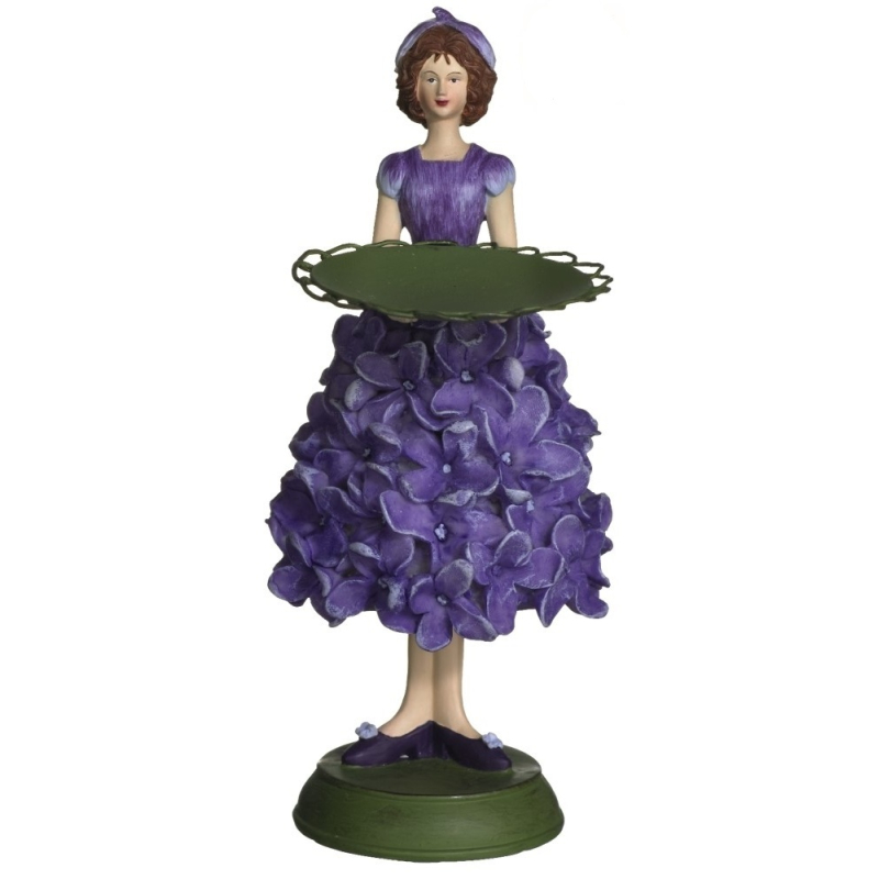 Bloemenmeisje kaarsenhouder "Seringen"