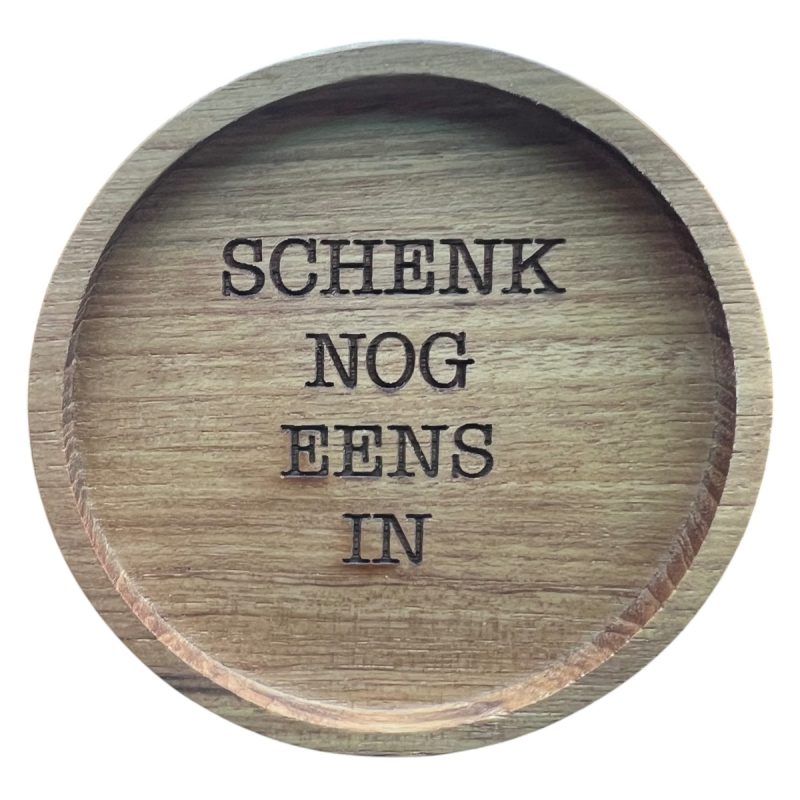 Onderzetter Maxim Schenk nog rond hout dia 10 cm