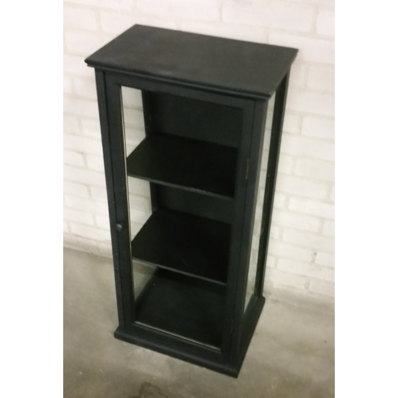 Vitrine kastje zwart 42x31,5x90cm