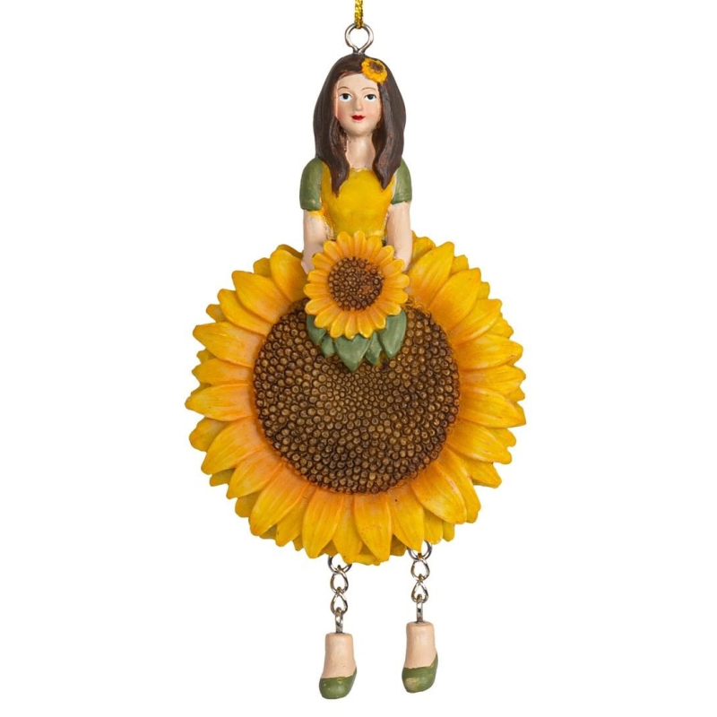 Bloemenmeisje hangend "Zonnebloem"
