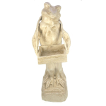 Kikker staand metaal 20x26x55cm