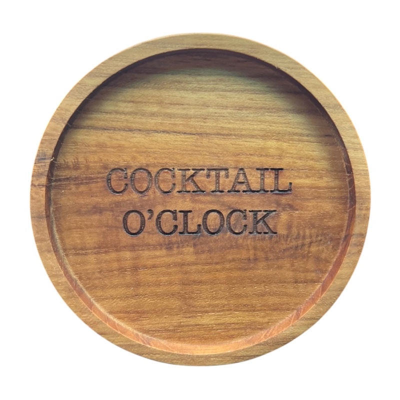 Onderzetter Rupert Cocktail rond hout dia 10 cm
