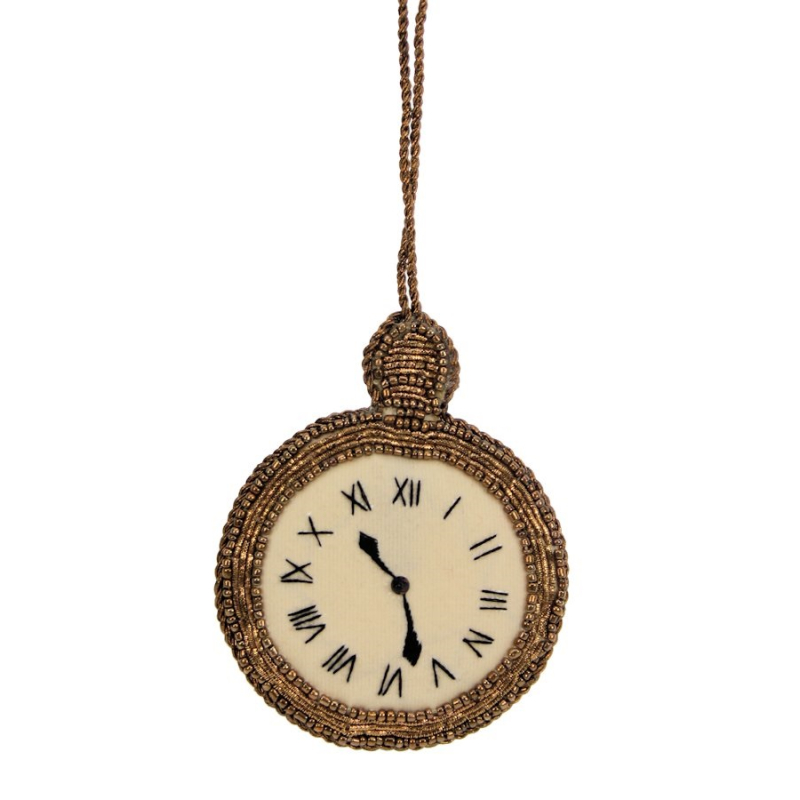 Zakhorloge ornament 7,8x1x9,5cm