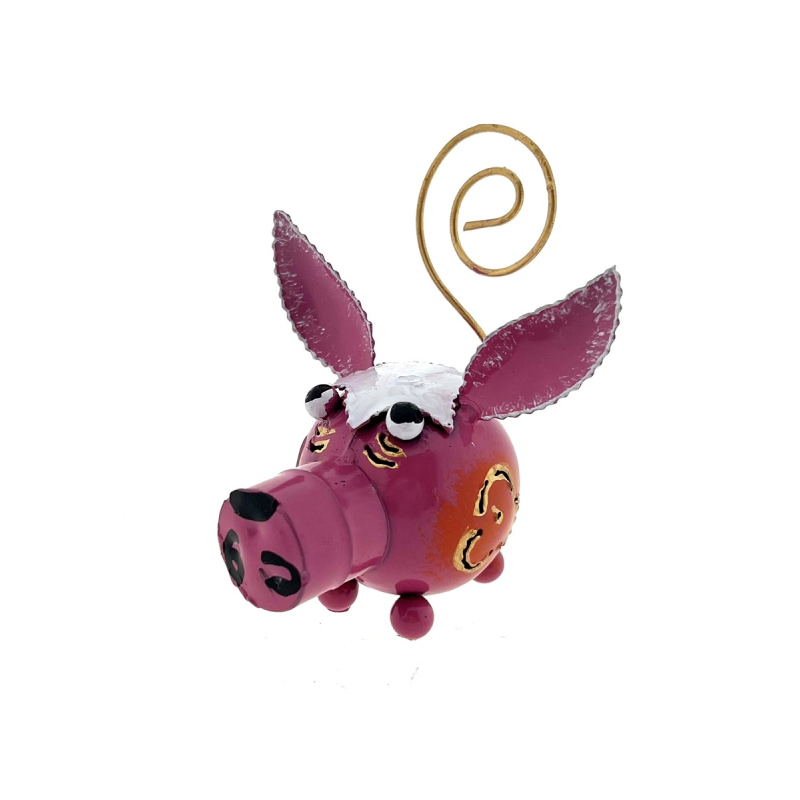 Metalen big Piggy roze