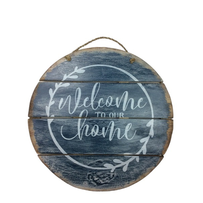 Tekstbord rond 40 cm Welcome