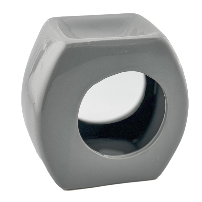 Geurbrander oval grijs