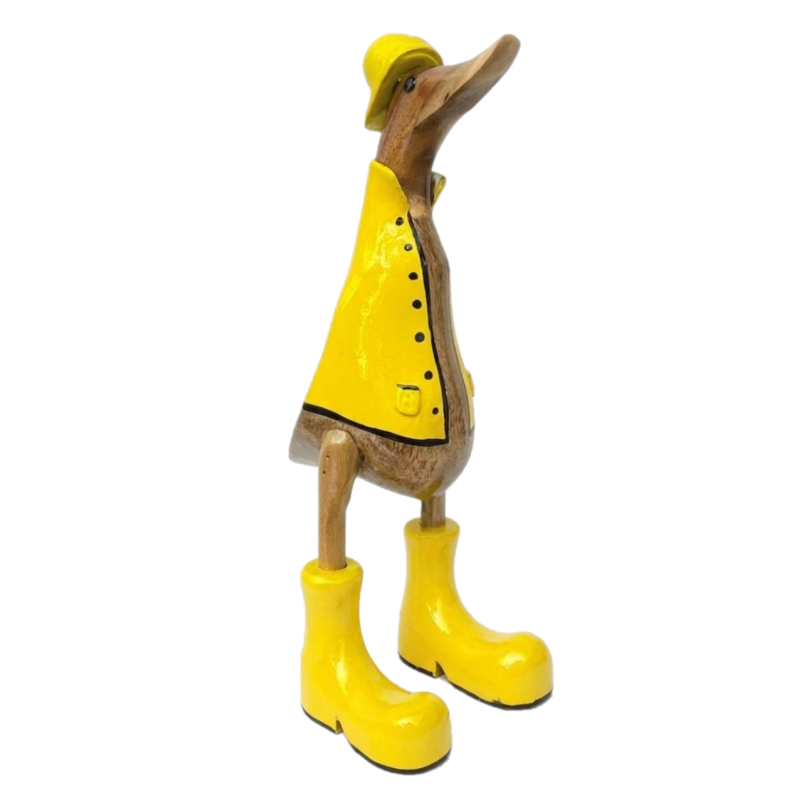 Houten eend Carl S regenjas geel