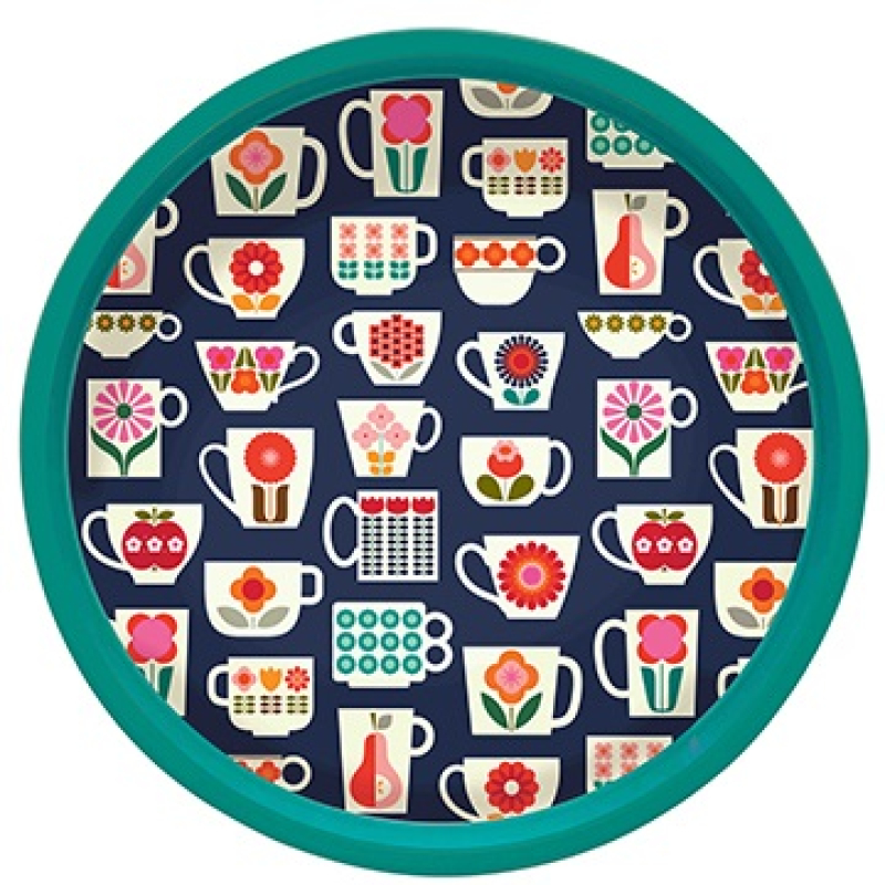 Dienblad Theekopjes Ø30x3cm