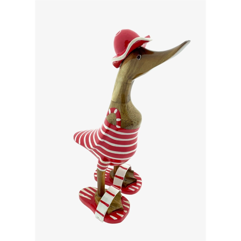 Houten eend Jos L rood