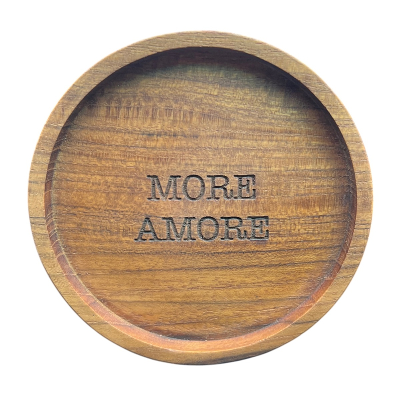 Onderzetter Antje More Amore rond hout dia 10 cm
