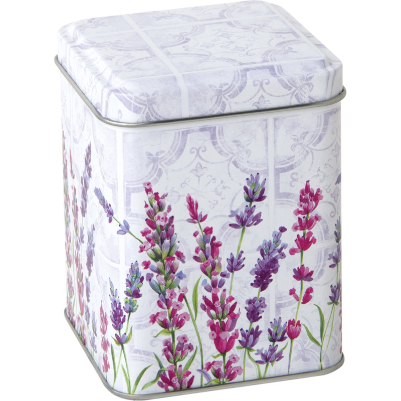 Blikje lavendel 7,5x7,5x10cm