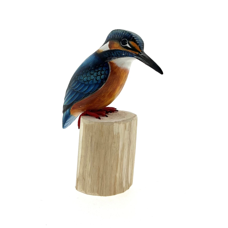 IJsvogel op paaltje 17 cm