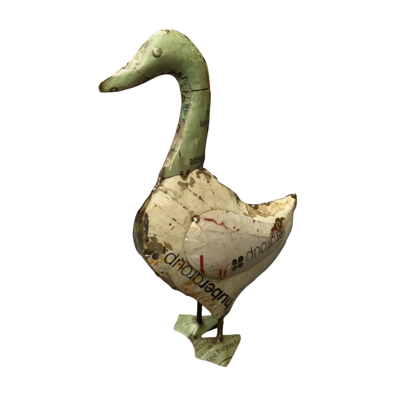 Metalen Decoratie "Duck" – Old Iron (26 x 17 x 40 cm)