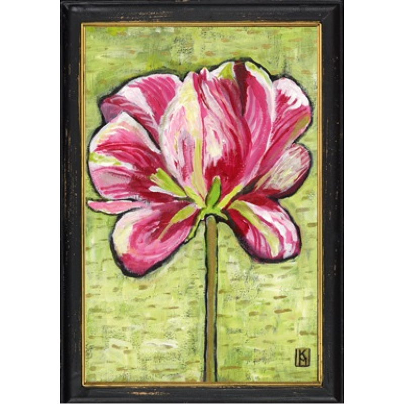 Lijstje hout zwart Tulp, 34x23,5cm