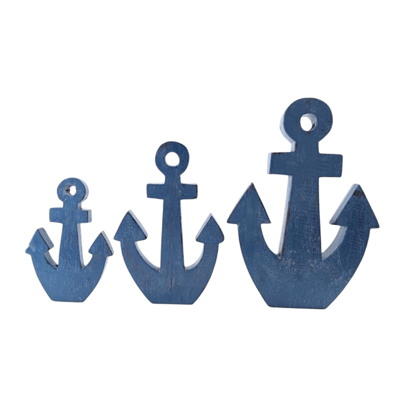 Set 3 ankers Tira donkerblauw