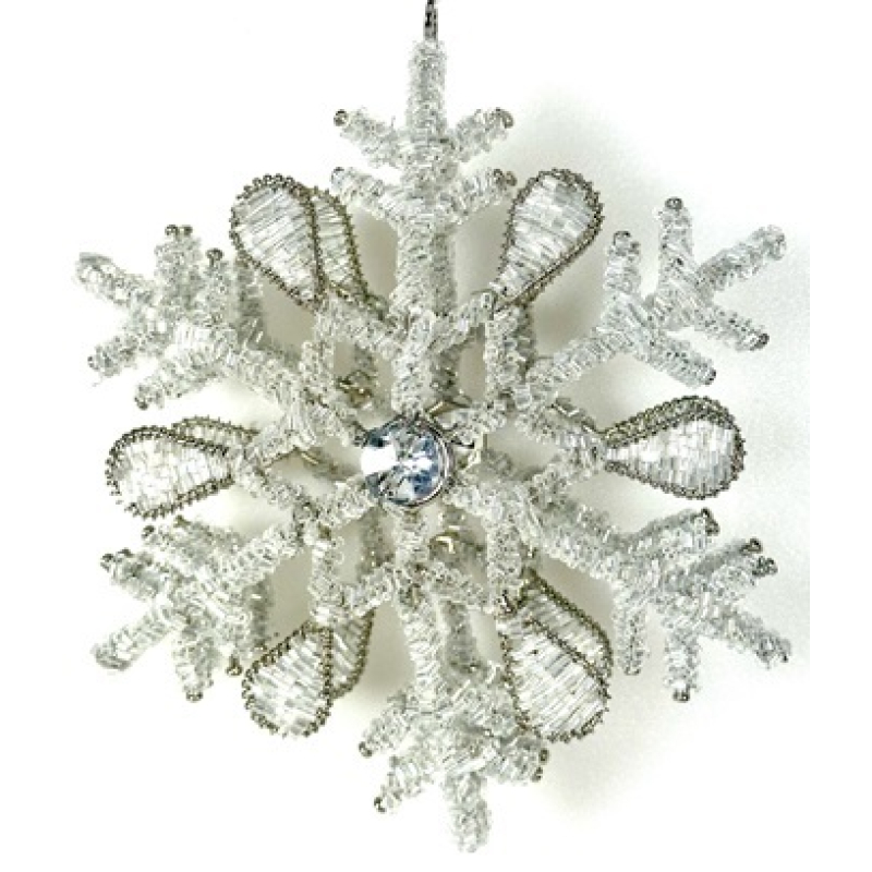 Ornament Sneeuwvlok 17x7cm