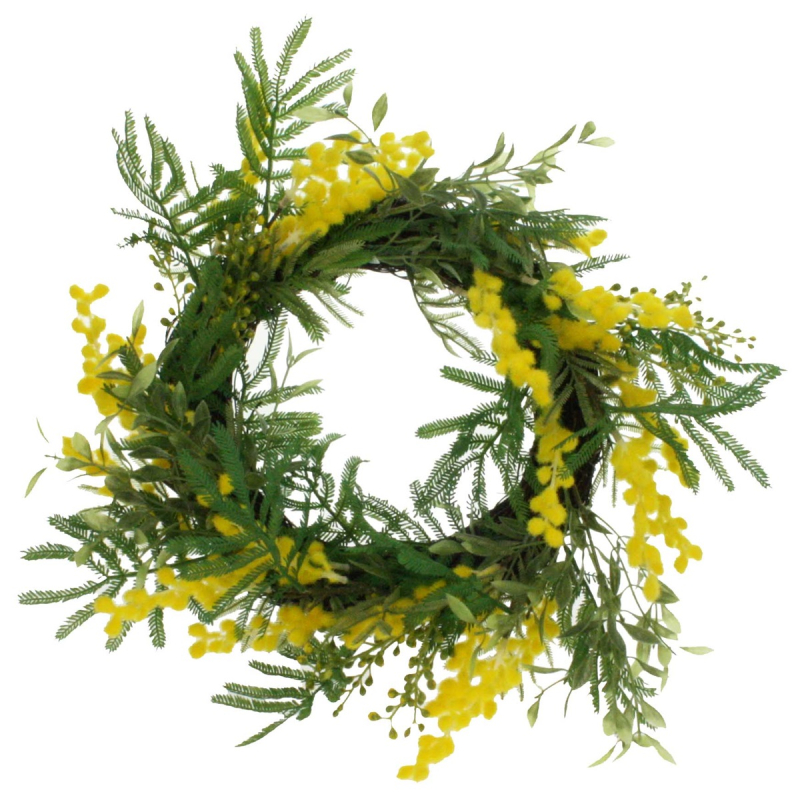 Krans Bloem geel Ø35cm