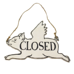 Hangend Varken infobordje, 28x1x21cm