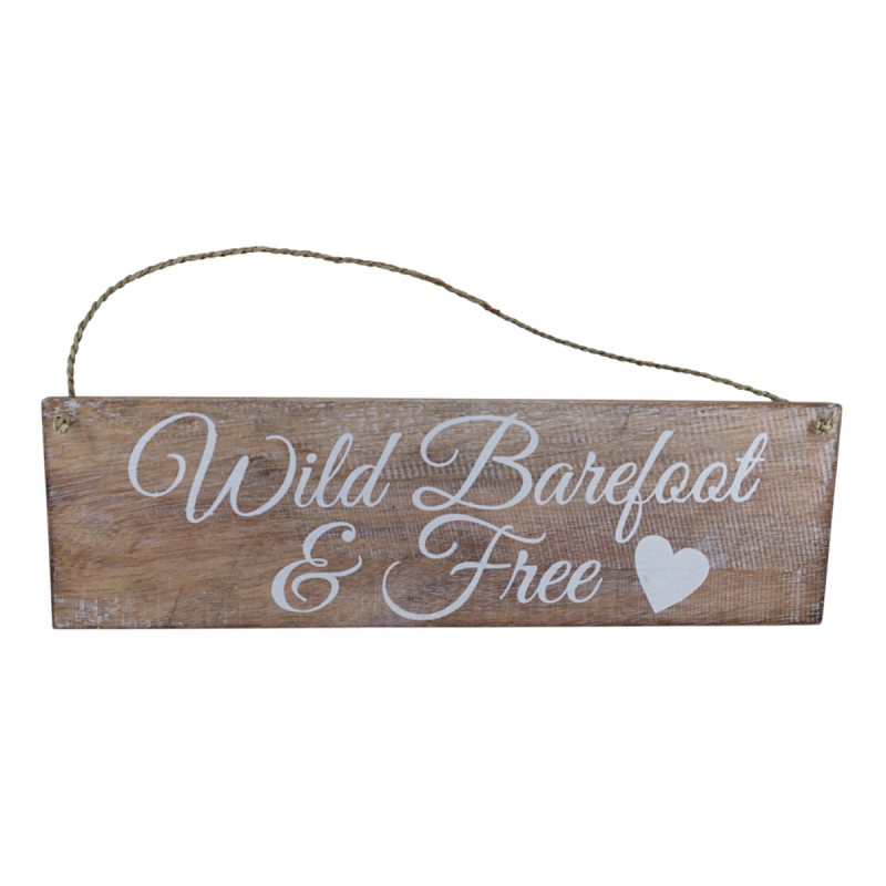 Tekstbord Lilly BAREFOOT 40x15cm