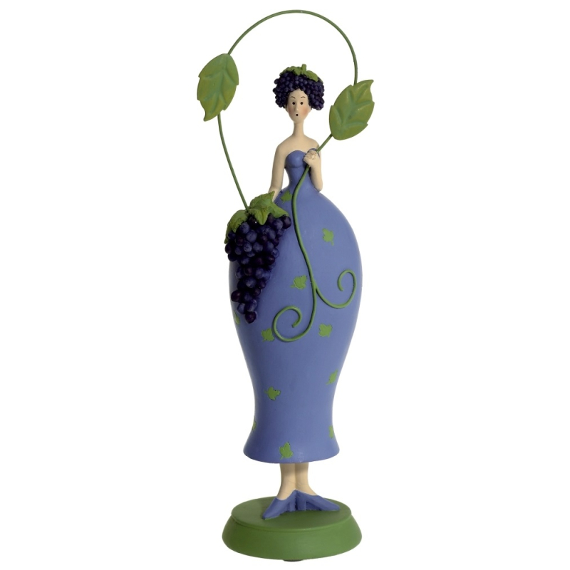 Druiven meisje blauw 7x6x23cm