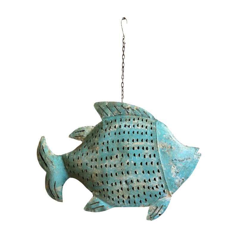 Fish Azul L 85x22H54cm