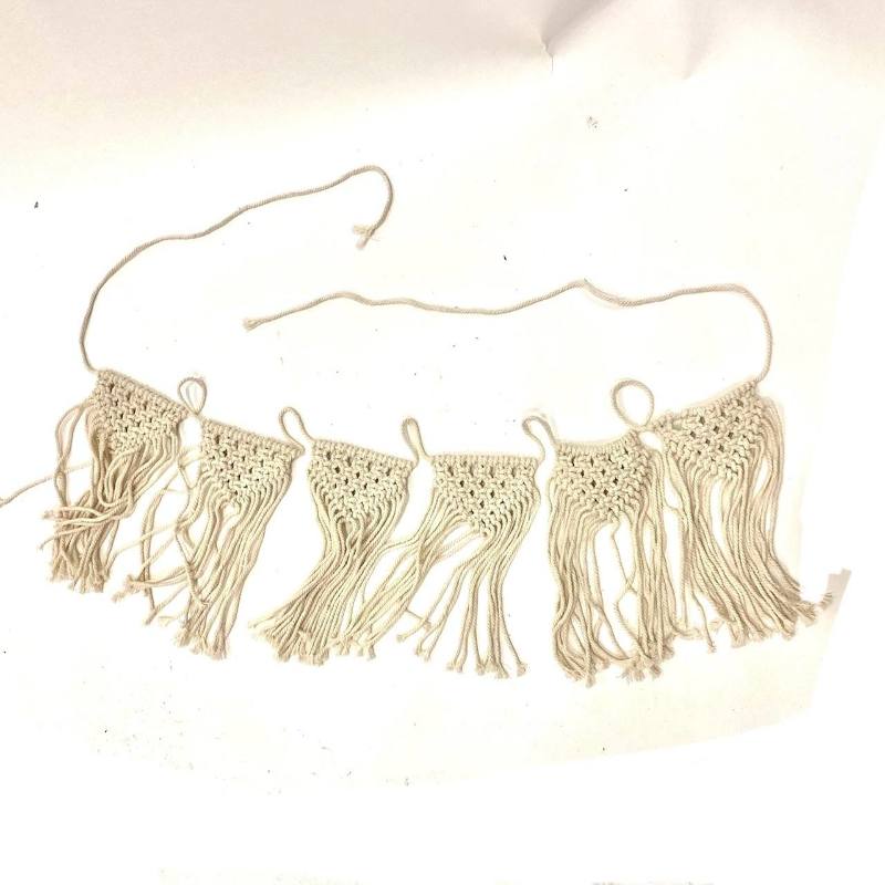 Flag garland macramé