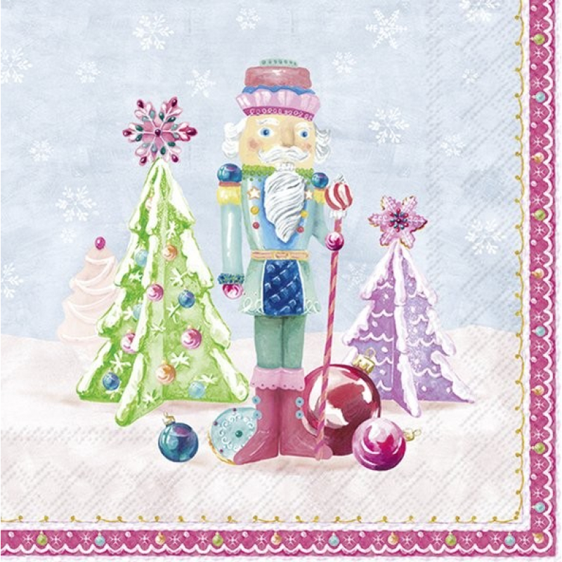 Servetten "SUGAR WORLD light blue" 33x33 cm