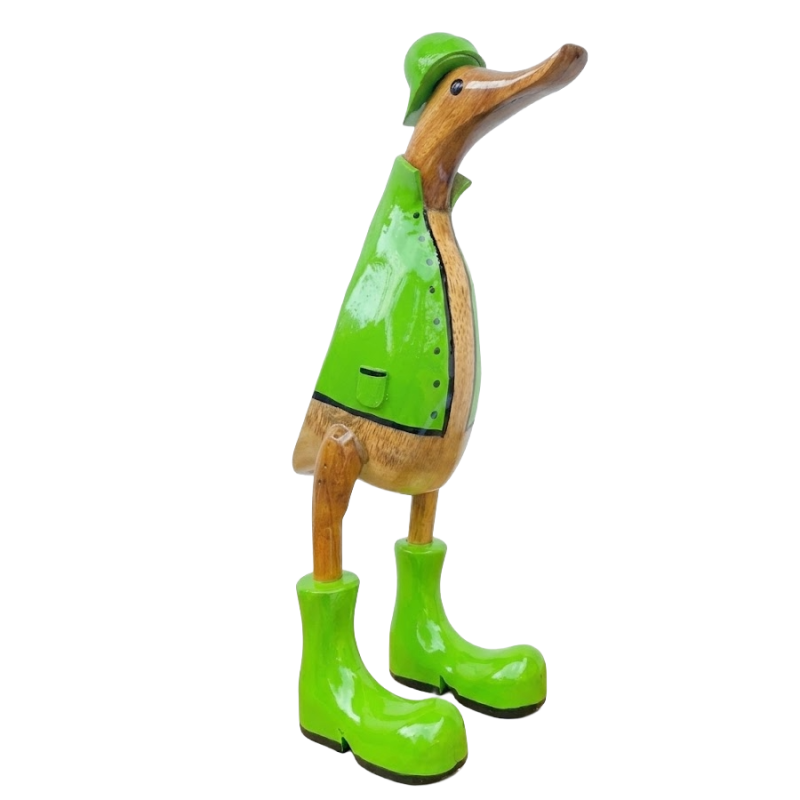 Houten eend Robert S regenjas groen