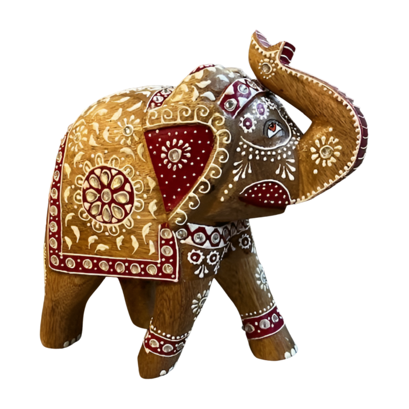 Wooden elephant India M